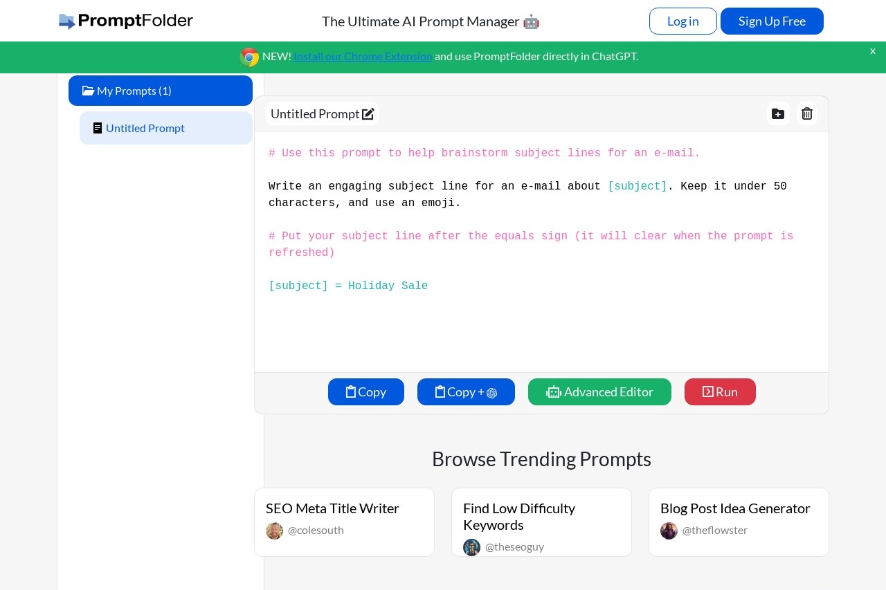 PromptFolder